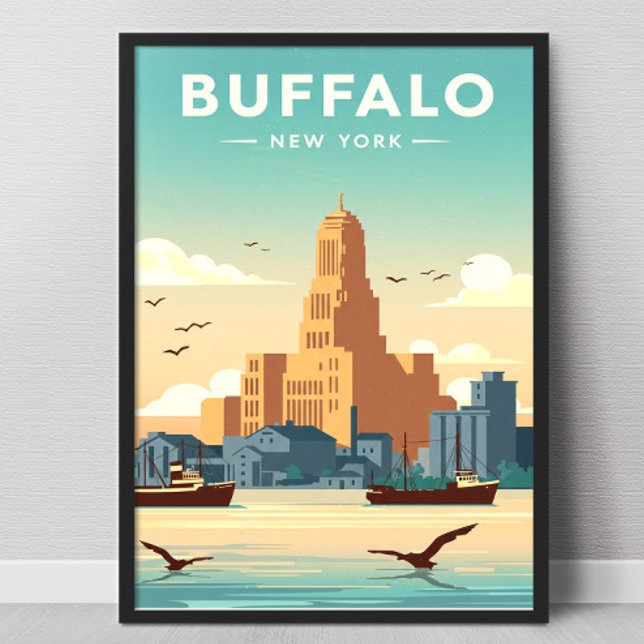 Vintage Buffalo Poster (Von Creator hochgeladen)
