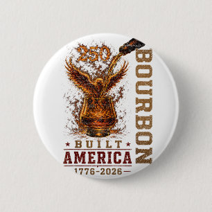 Vintage Built Amerika Patriotisch 250 Jahre 1 Button