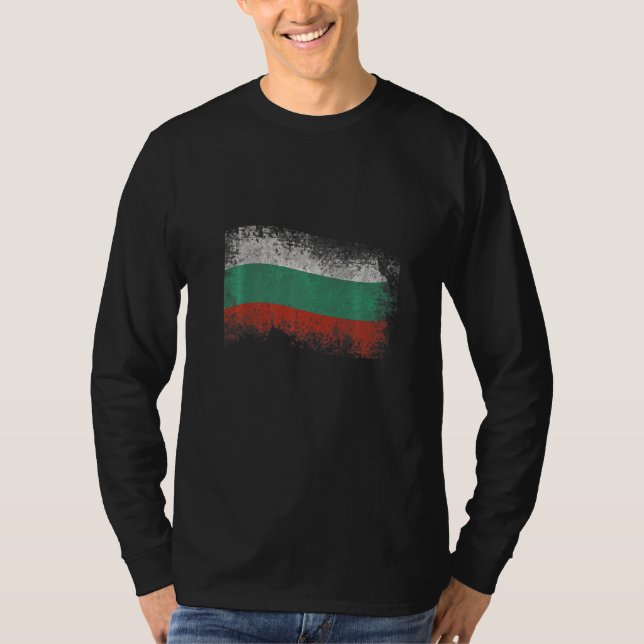 Vintage Bulgarian Flag   T-Shirt (Vorderseite)