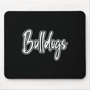 Vintage Bulldogs Team Prix School Spirit Zurück Mousepad
