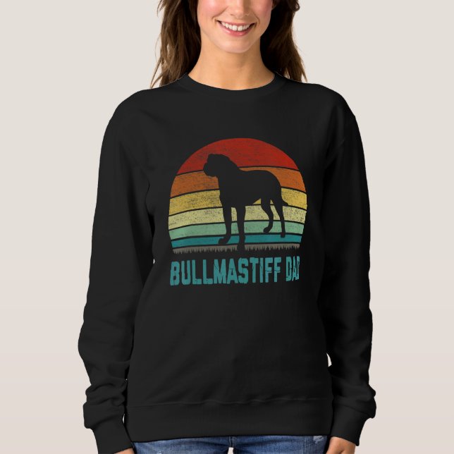 Vintage Bullmastiff Dad  Dog Sweatshirt (Vorderseite)