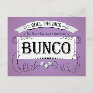 Vintage Bunco Design Postkarte