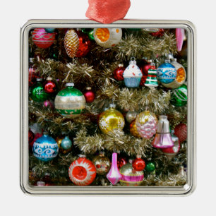 Vintage bunte Weihnachtsdekoration Ornament Aus Metall