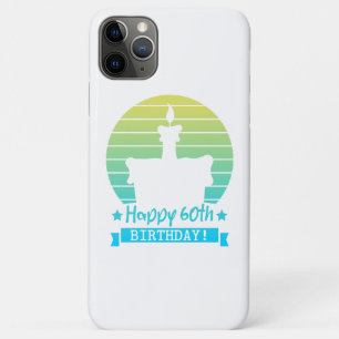 Vintage Bunter Glücklicher 60. Geburtstagskuchen Case-Mate iPhone Hülle