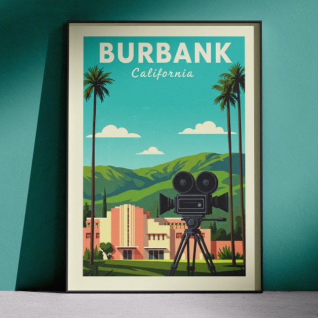 Vintage Burbank California Poster (Von Creator hochgeladen)