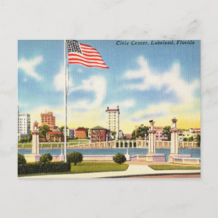 Vintage, Bürgerzentrum, Lakeland, Florida Postkarte