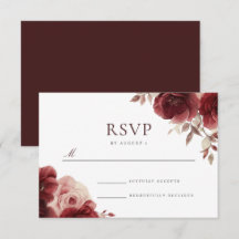 Vintage Burgunder-Rosen-Eleganz-Hochzeit
