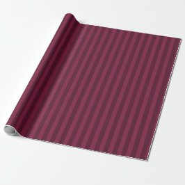 Vintage Burgundy Red Stripes Geschenkpapier
