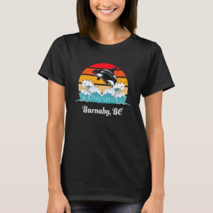Vintage Burnaby BC Beunruhigte Orca Killer Whale S T-Shirt