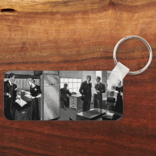 Vintage-Büro, Büro für leitende Geschäftsleute Schlüsselanhänger