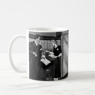Vintage-Büro, Büro für leitende Geschäftsleute Tasse