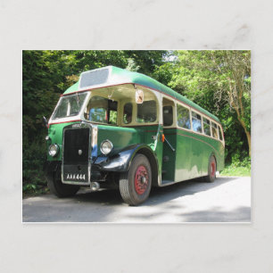 Vintage Bus, 1940er Jahre Transport, Nostalgiebild Postkarte