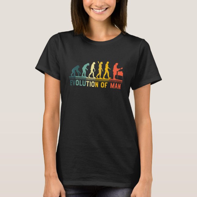 Vintage Butcher Evolution Mann T-Shirt (Vorderseite)