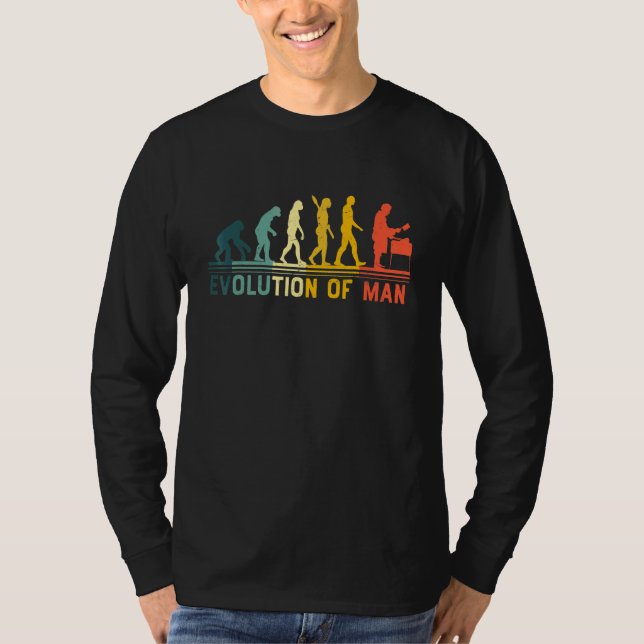 Vintage Butcher Evolution Mann T-Shirt (Vorderseite)