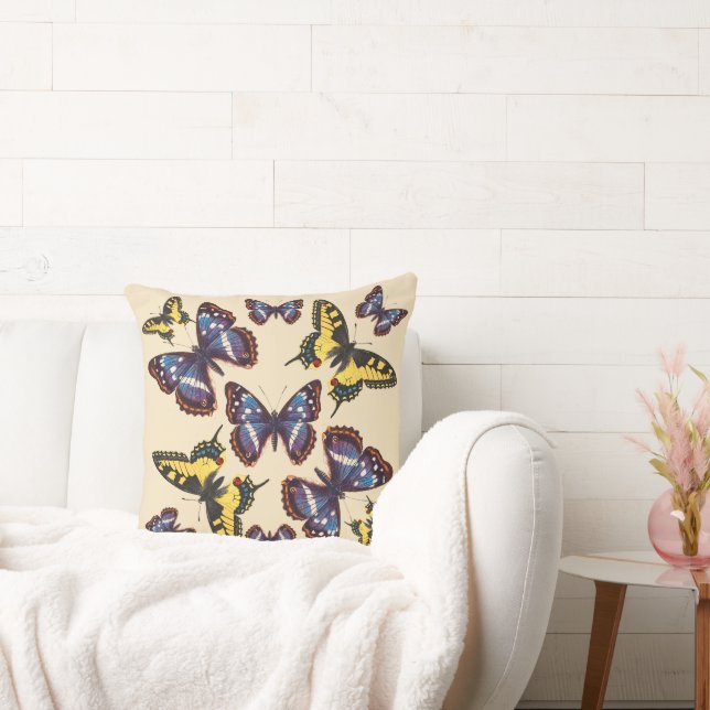 Vintage Butterflies Kissen (Liege)