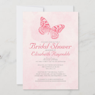 Vintage Butterfly-Bridal-Dusche Einladungen