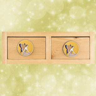 Vintage Butterfly Flügel Fairy Fee Blond Hair Keramikknauf