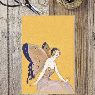 Vintage Butterfly Flügel Fairy Fee Blond Hair Seidenpapier