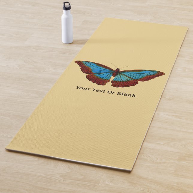 Vintage Butterfly Illustration Yogamatte (Beispiel)
