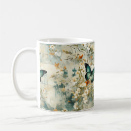 Vintage Butterfly Kaffeetasse