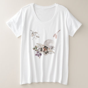 Vintage Butterfly-Zusammensetzung des Herbstes Große Größe T-Shirt