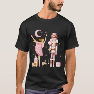Vintage Byllet Nussknacker Weihnachten Rosa Xmas F T-Shirt