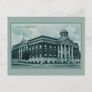 Vintage c 1910 Gerichtsgebäude Brandon Manitoba Postkarte
