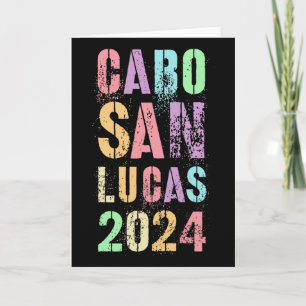 Vintage Cabo San Lucas genieße ich meinen Sommerur Karte