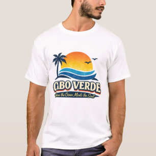 Vintage Cabo Verde Sonnenuntergangsstrand T-Shirt