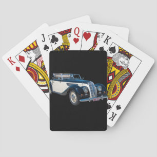 Vintage Cabrio Automobil Übertragung Spielkarten