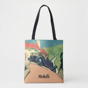 Vintage-Cabrio-Autorundfahrt auf dem Land