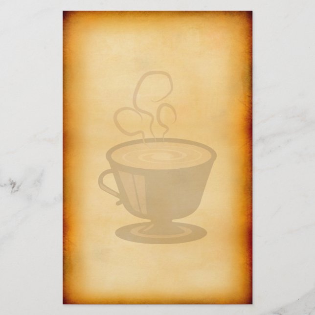 Vintage Café Briefpapier (Vorderseite)