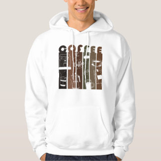Vintage-Café-Typografie-Illustration Handgezeichne Hoodie