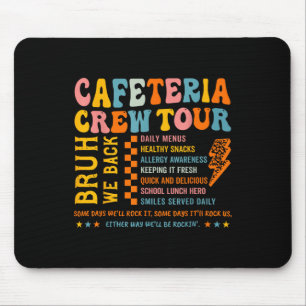 Vintage Cafeteria Crew Lunch Cafeteria Locarno Mousepad