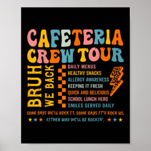 Vintage Cafeteria Crew Lunch Cafeteria Locarno Poster