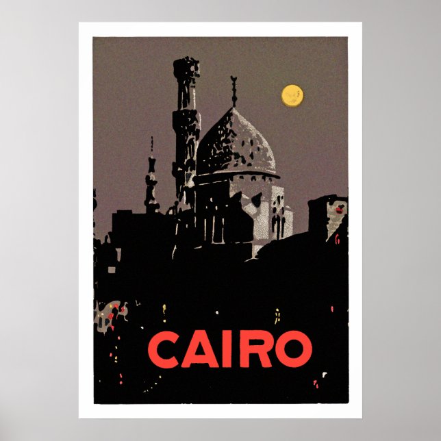 Vintage-Cairo-Plakat Poster (Vorne)