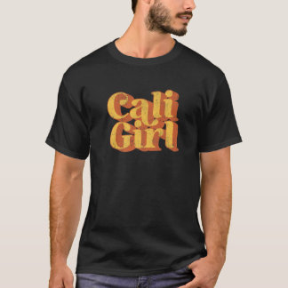 Vintage Cali Girl Cute California Retro 70's Beach T-Shirt