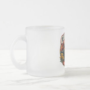 Vintage California Eintrittstag Retro-Bär & Mohn Mattglastasse