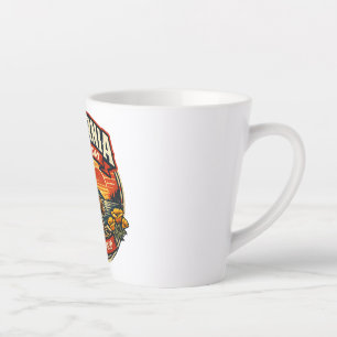 Vintage California Eintrittstag Retro-Bär & Mohn Milchtasse