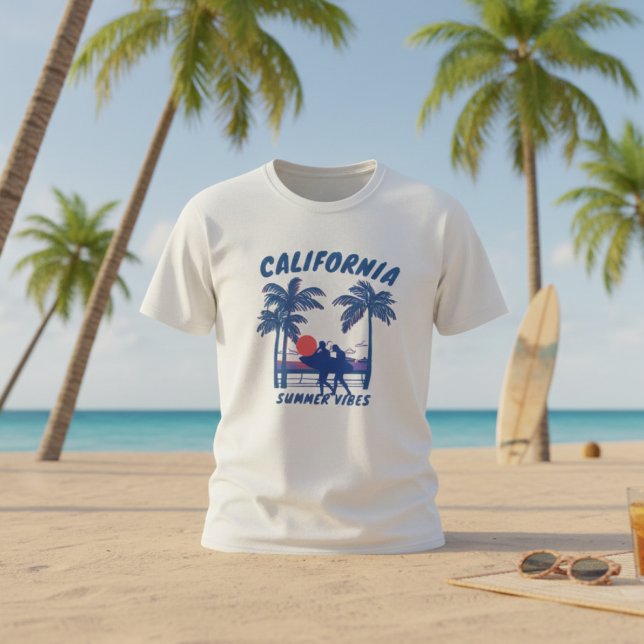 Vintage California Sommervillen T-Shirt (Von Creator hochgeladen)