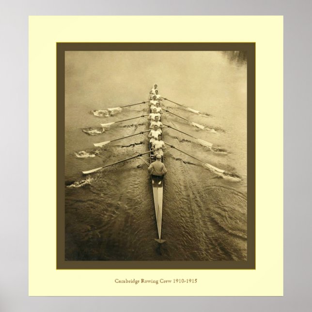 Vintage Cambridge-Crew 1910-1915 Poster (Vorne)