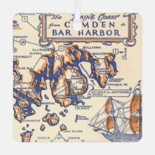 Vintage Camden Bar Harbor Weihnachtsschmuck