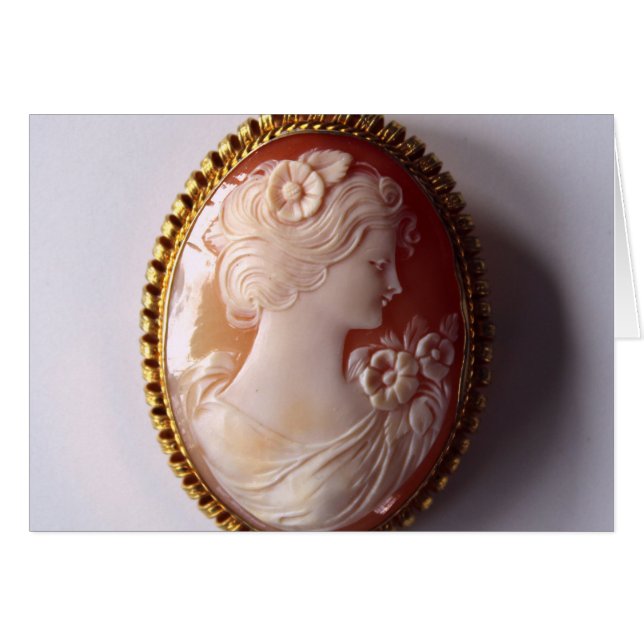 Vintage Cameo Women Silhouette (Vorderseite (Horizontal))