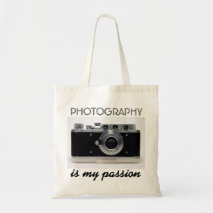 VINTAGE CAMERA 01 Fotografie ist meine Passion Bag Tragetasche