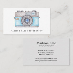 Vintage Camera Business Cards Visitenkarte