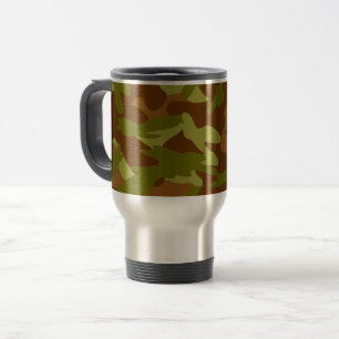 Vintage Camouflage Reisebecher