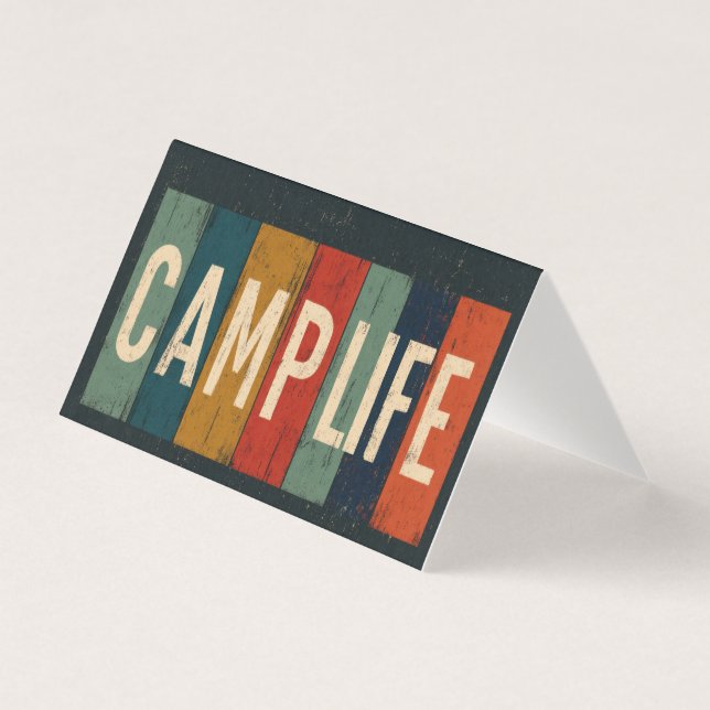 Vintage Camp Life Typography (Vorderseite)