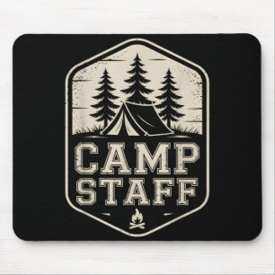 Vintage-Camp-Personal Sommer-Camping-Direktor-Team Mousepad