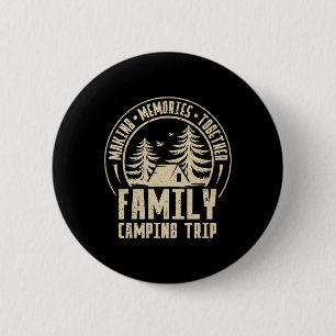 Vintage Camper Camp Familien-Camping-Trip 2025 Übe Button
