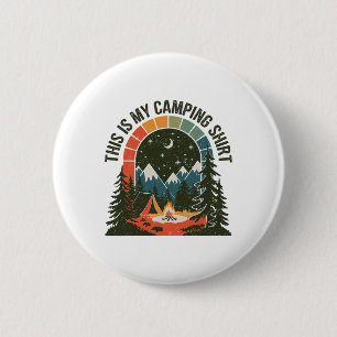 Vintage Camper Das ist meine Camping-Hiking-Kleidu Button